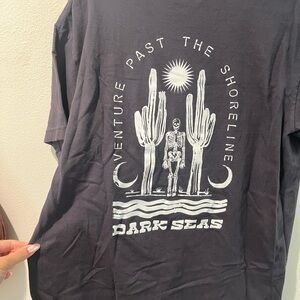 Dark Seas Men's Black Graphic T-Shirt
